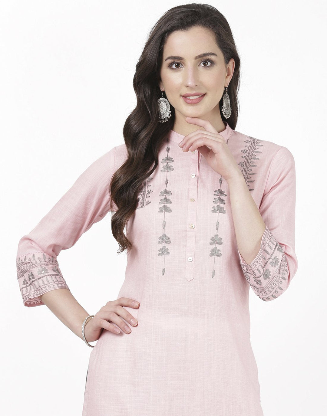 Pink Cotton Kurti