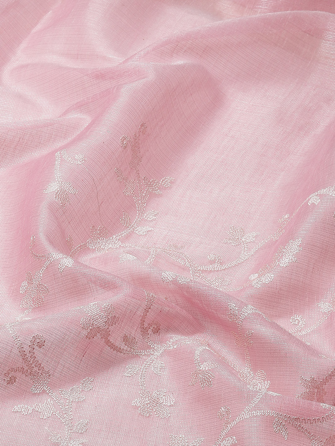 Resham Jaal Embroidered Cotton Saree