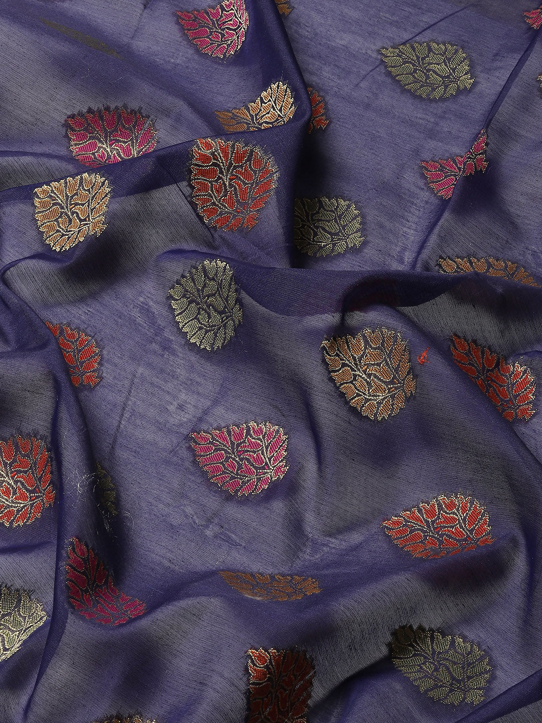Zari Booti Woven Cotton Saree