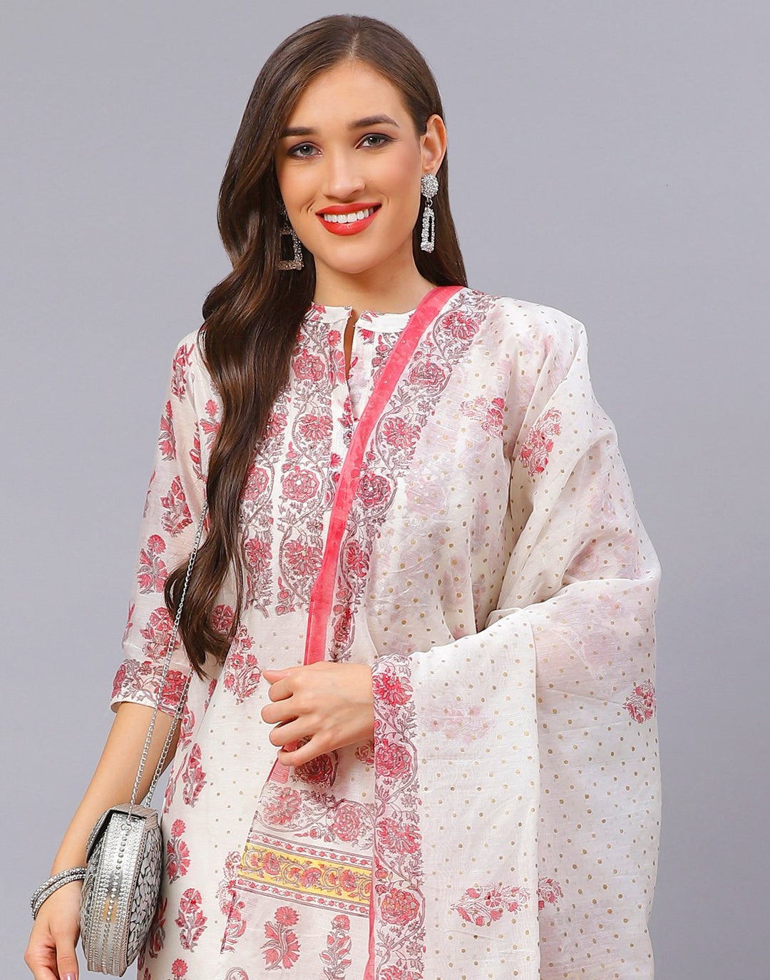 Straight Cotton Printed Salwar Kameez Stitched Suit