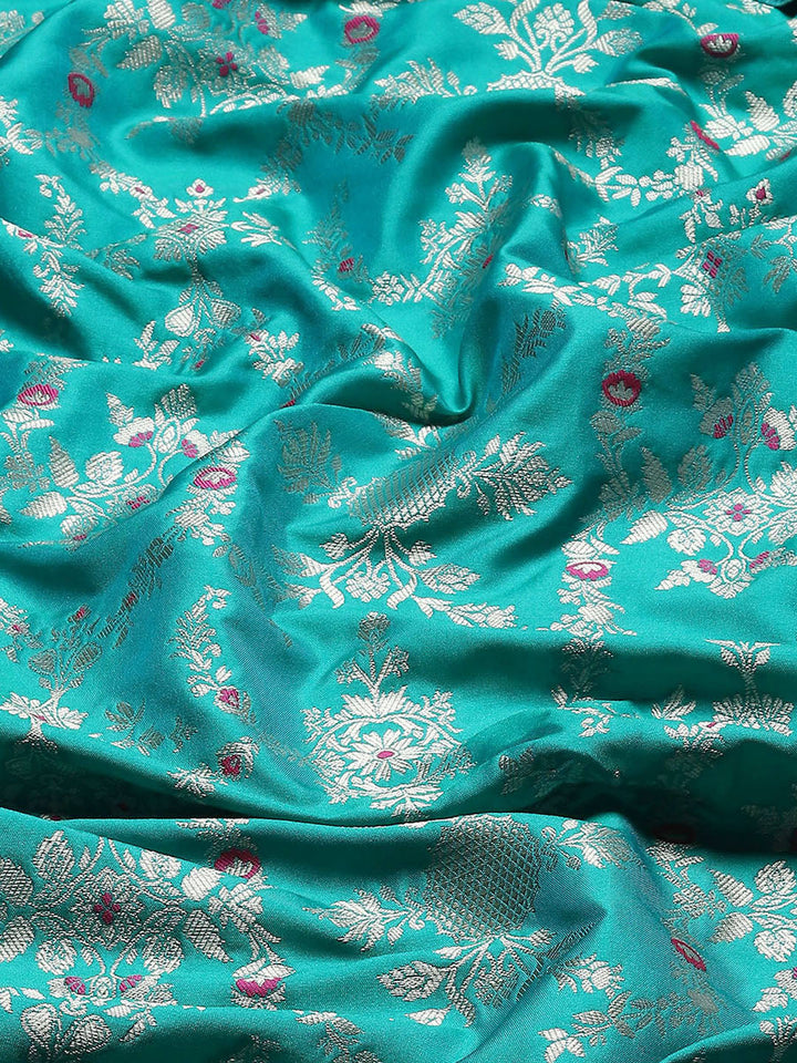 Zari Jaal Woven Art Silk Banarsi Saree