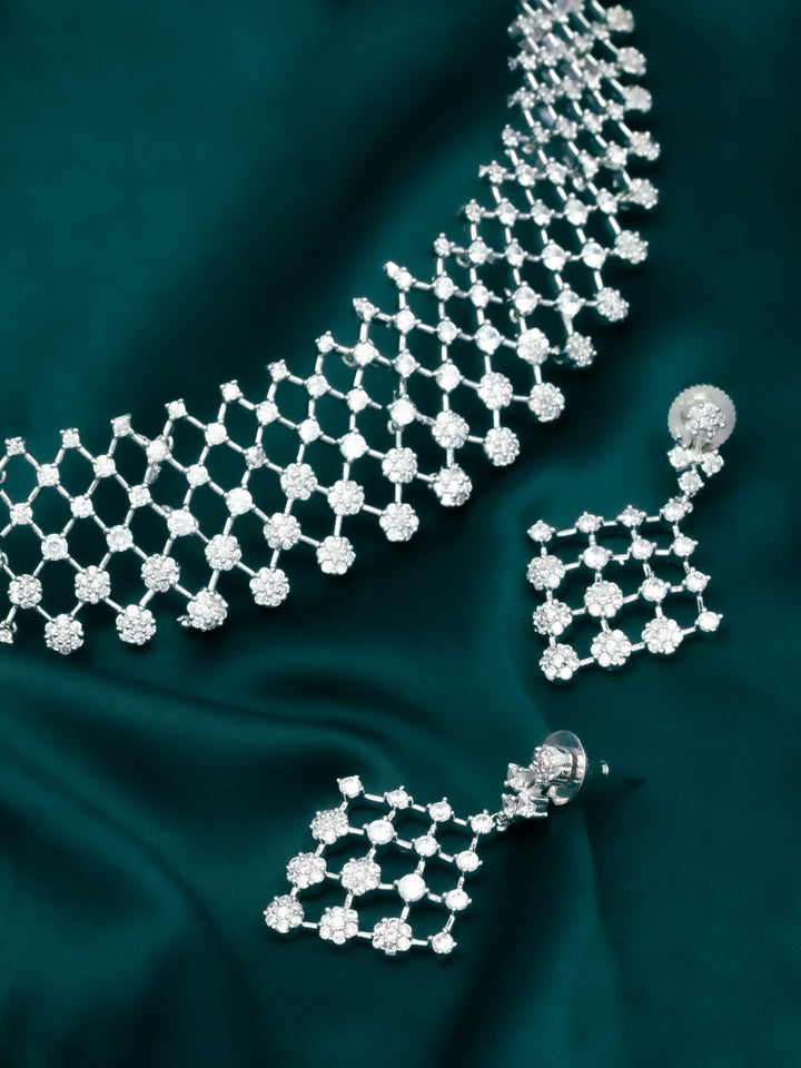AD Necklace Set With Earrings