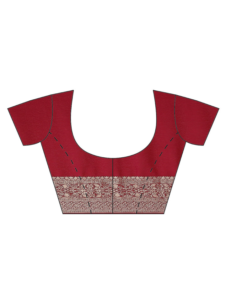Zari Booti Georgette Plain Saree
