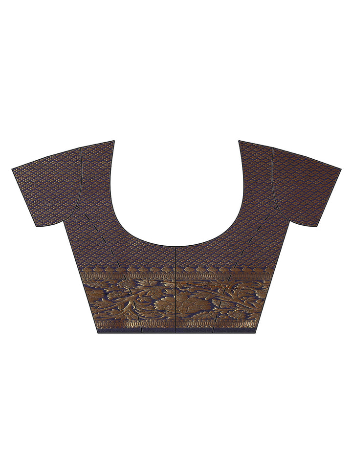 Zari Border Booti Handloom Woven Saree