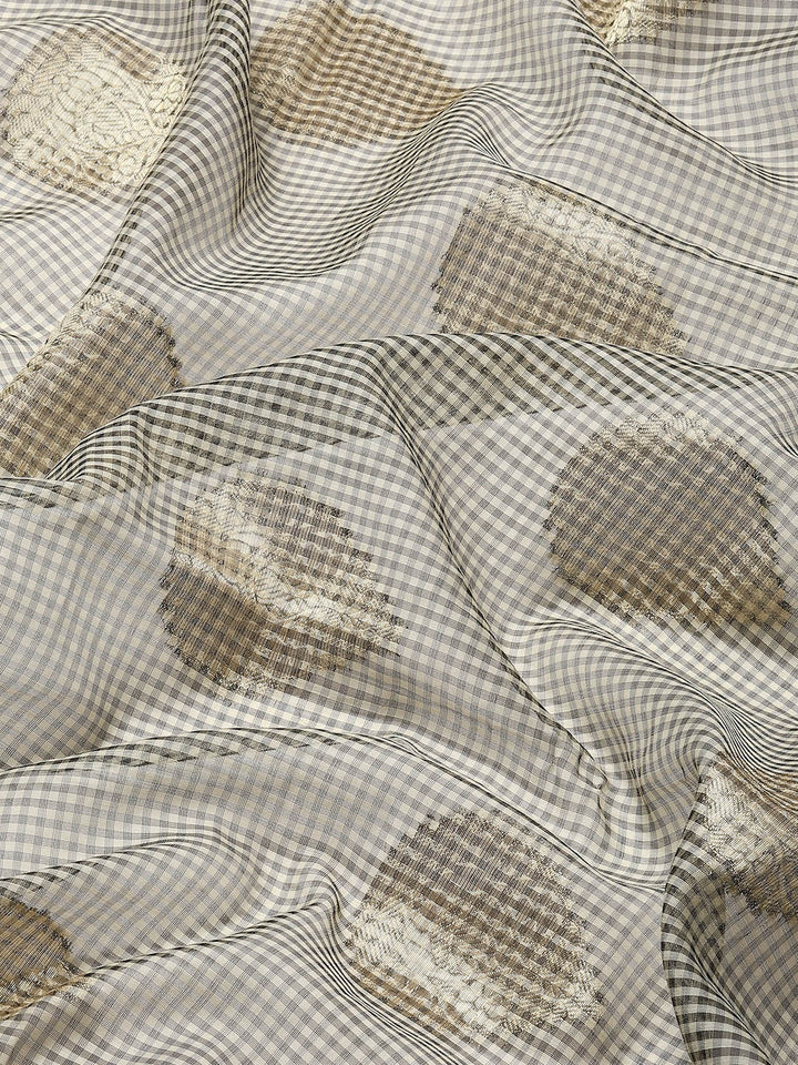Zari Booti Woven Cotton Saree