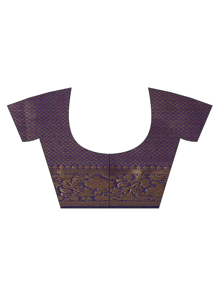 Zari Border Booti Handloom Woven Saree