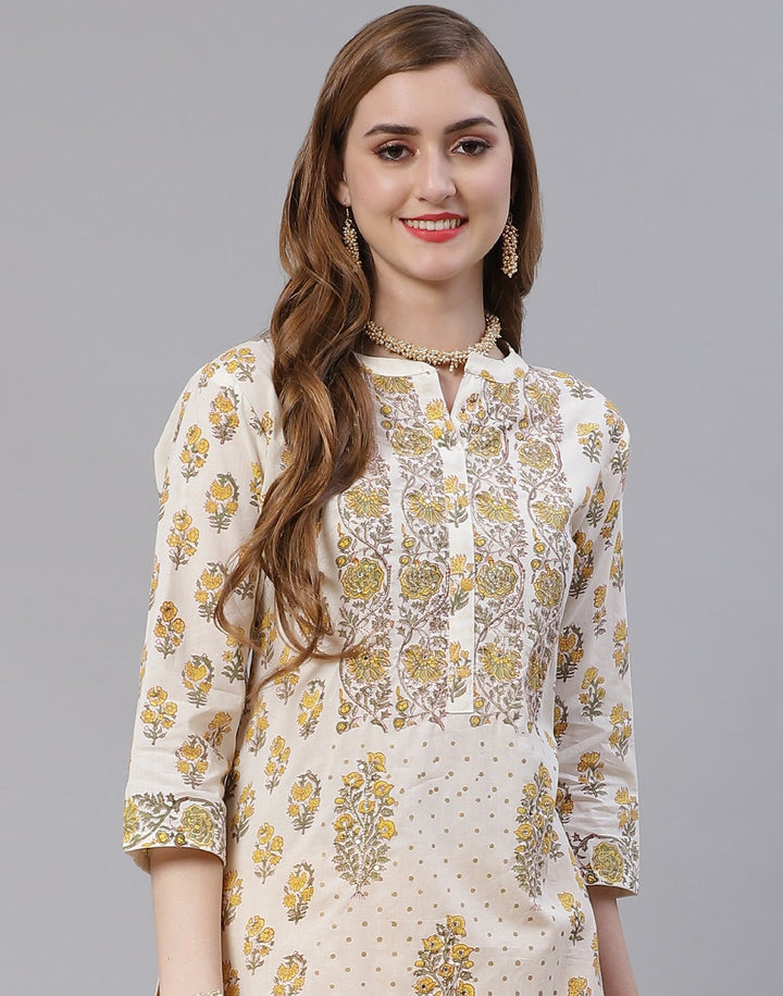 Cotton Printed Kurti with Pant
