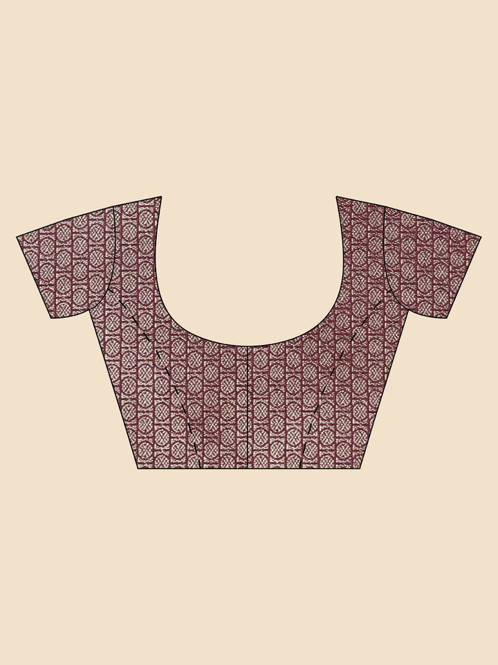 Brocade Zari Jaal Handloom Woven Saree