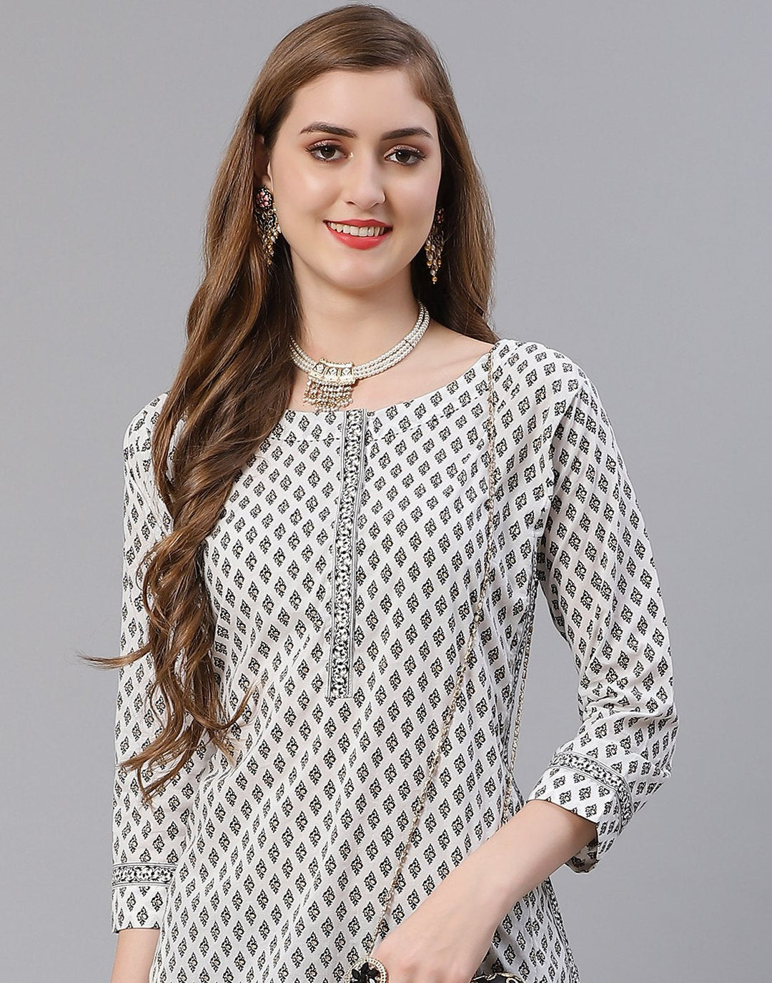 Cotton Printed Kurti With Pant
