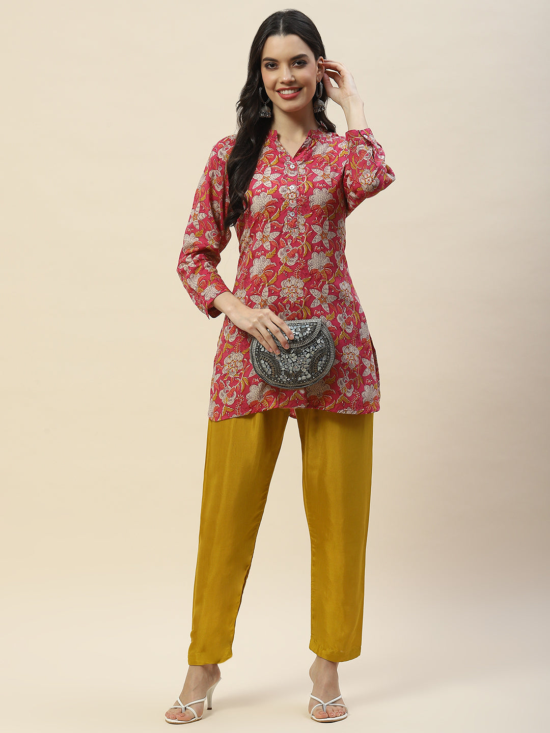 Printed Cotton Short Kurti