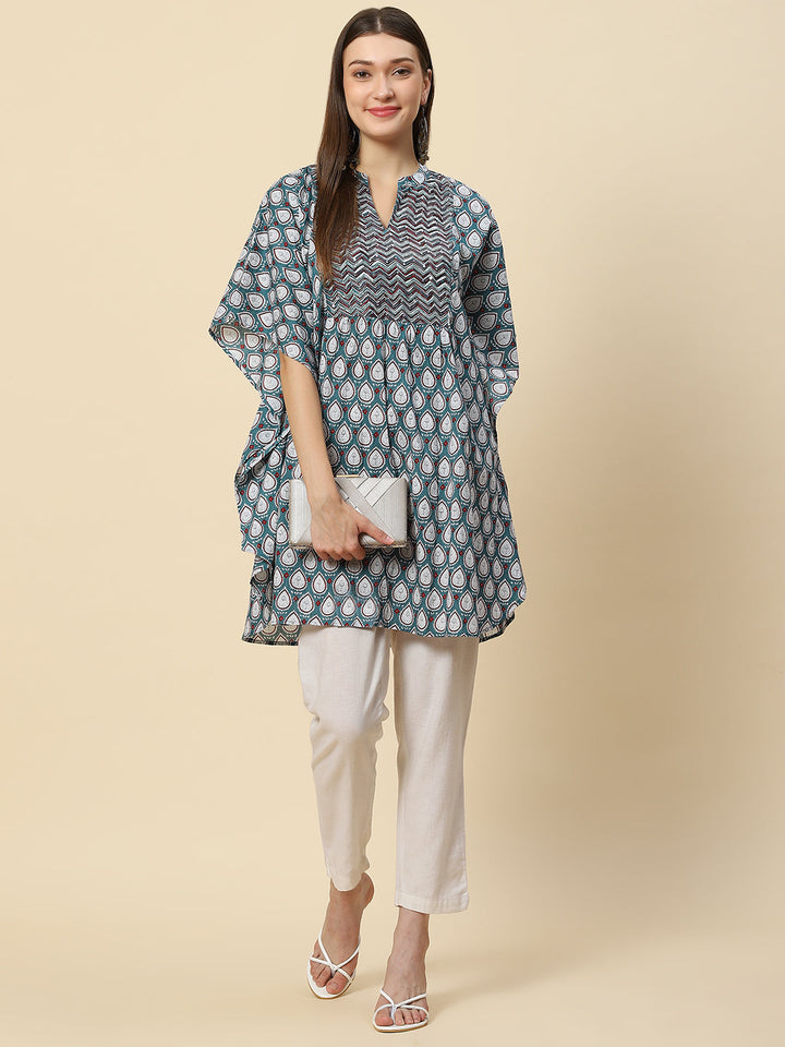 Printed Cotton Kaftan Kurta