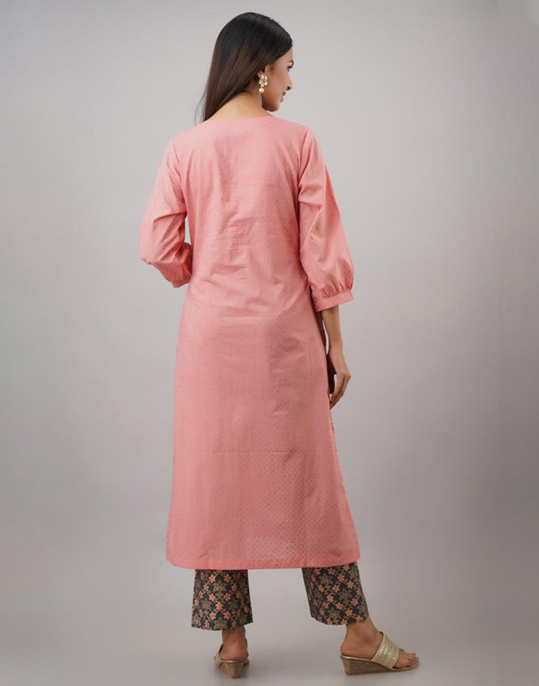 Printed Cotton Kurti With Pant