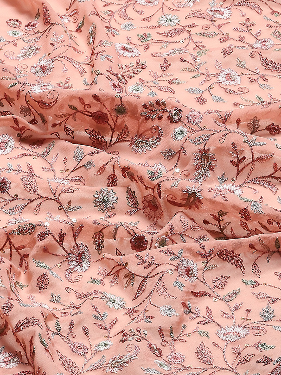 Resham Jaal Embroidery Georgette Saree