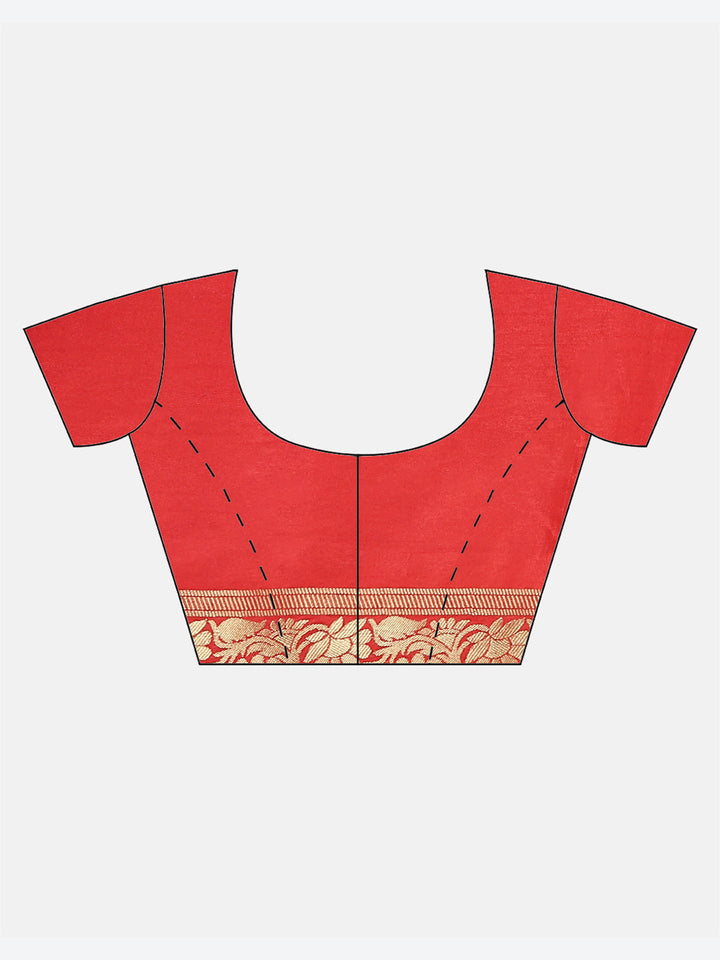 Bandhej Art Handloom Woven Saree
