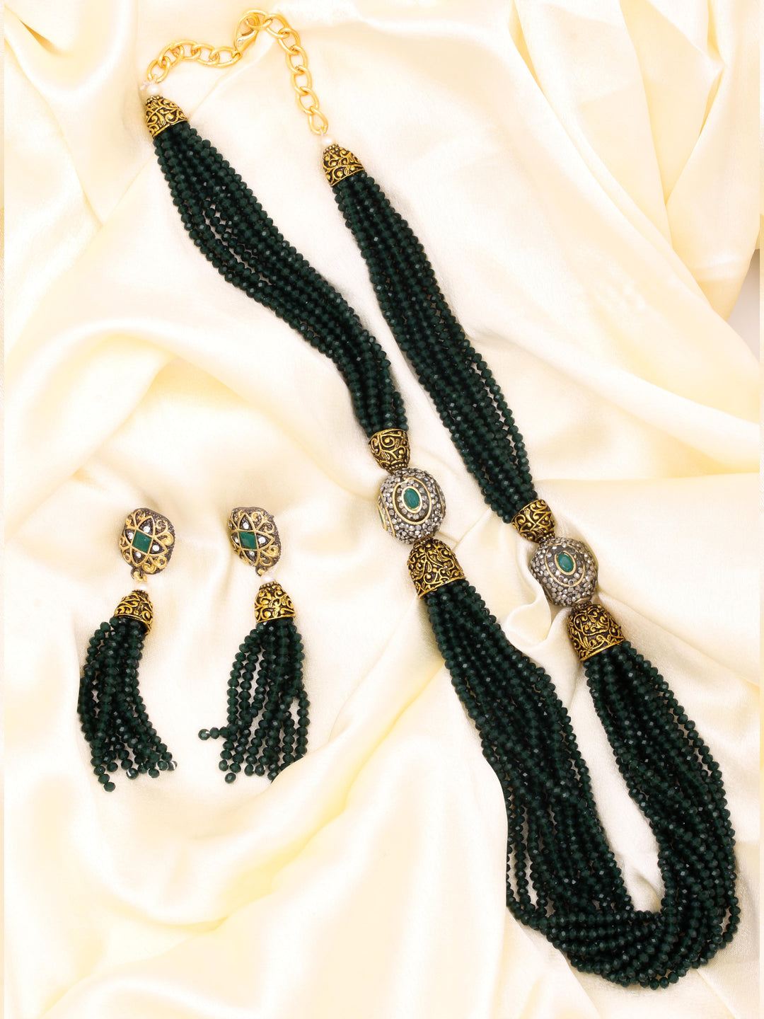 Pearl Necklace Set With Earrings