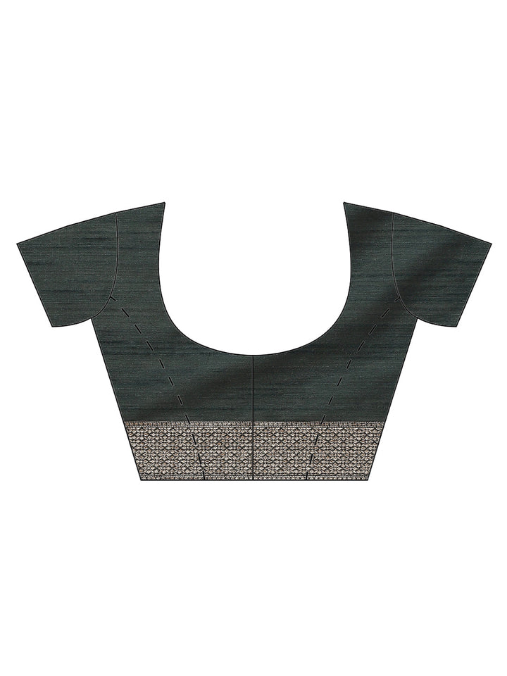 Zari Border Booti Tussar Woven Saree