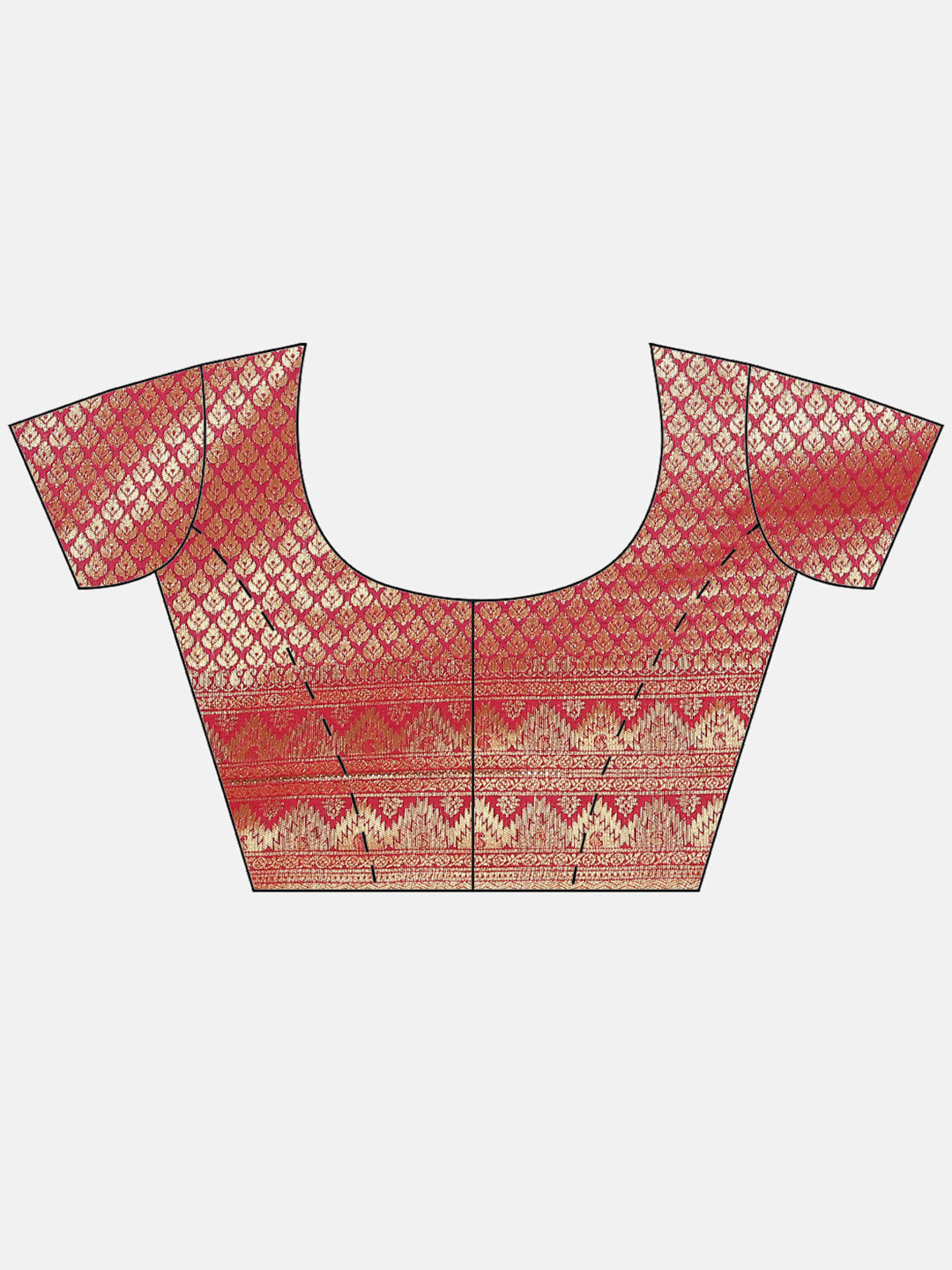 Art Handloom Saree with Brocade Zari Jaal Border