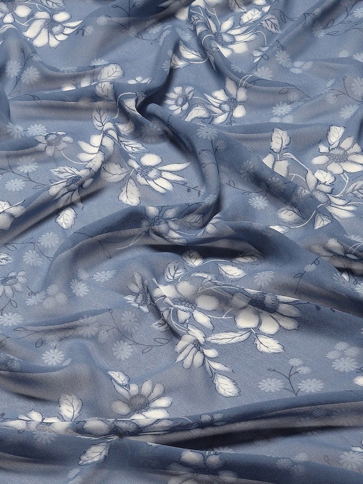 Digital Printed Georgette Saree