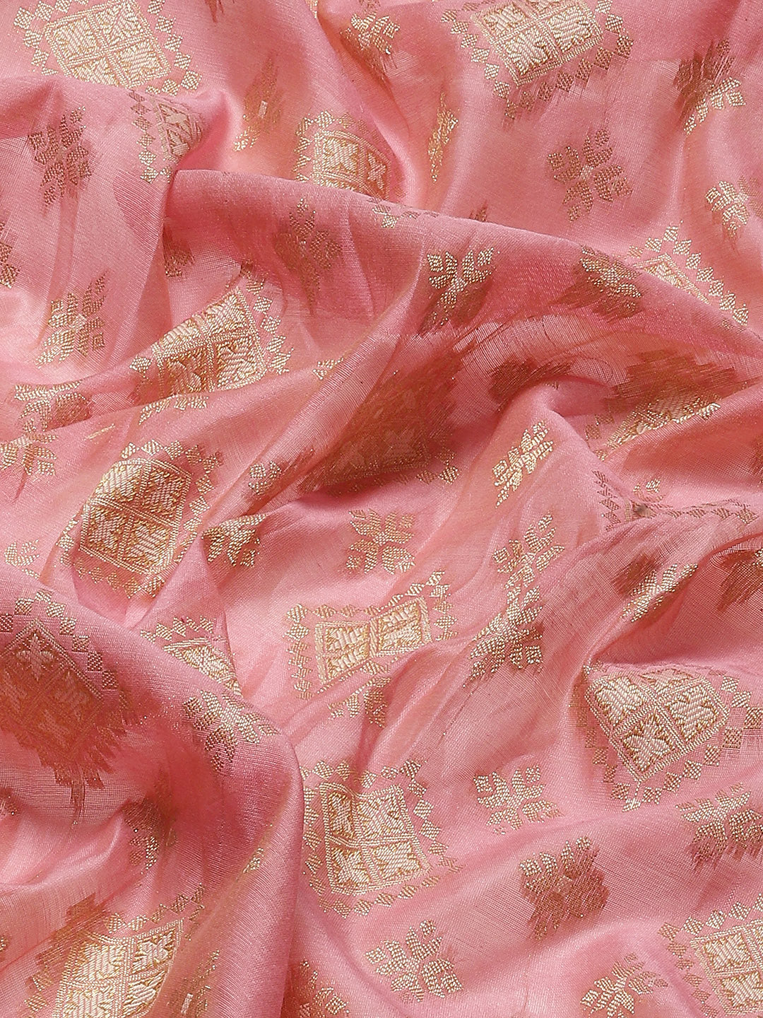 Zari Booti Cotton Woven Saree
