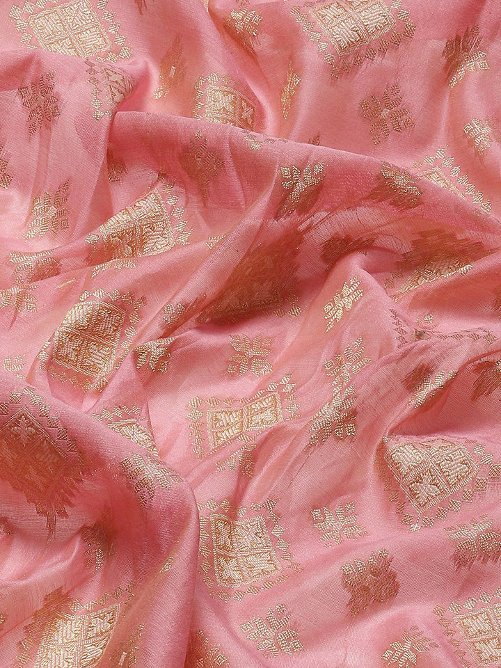Zari Booti Cotton Woven Saree