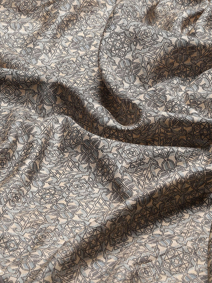 Traditional Print Tussar Saree