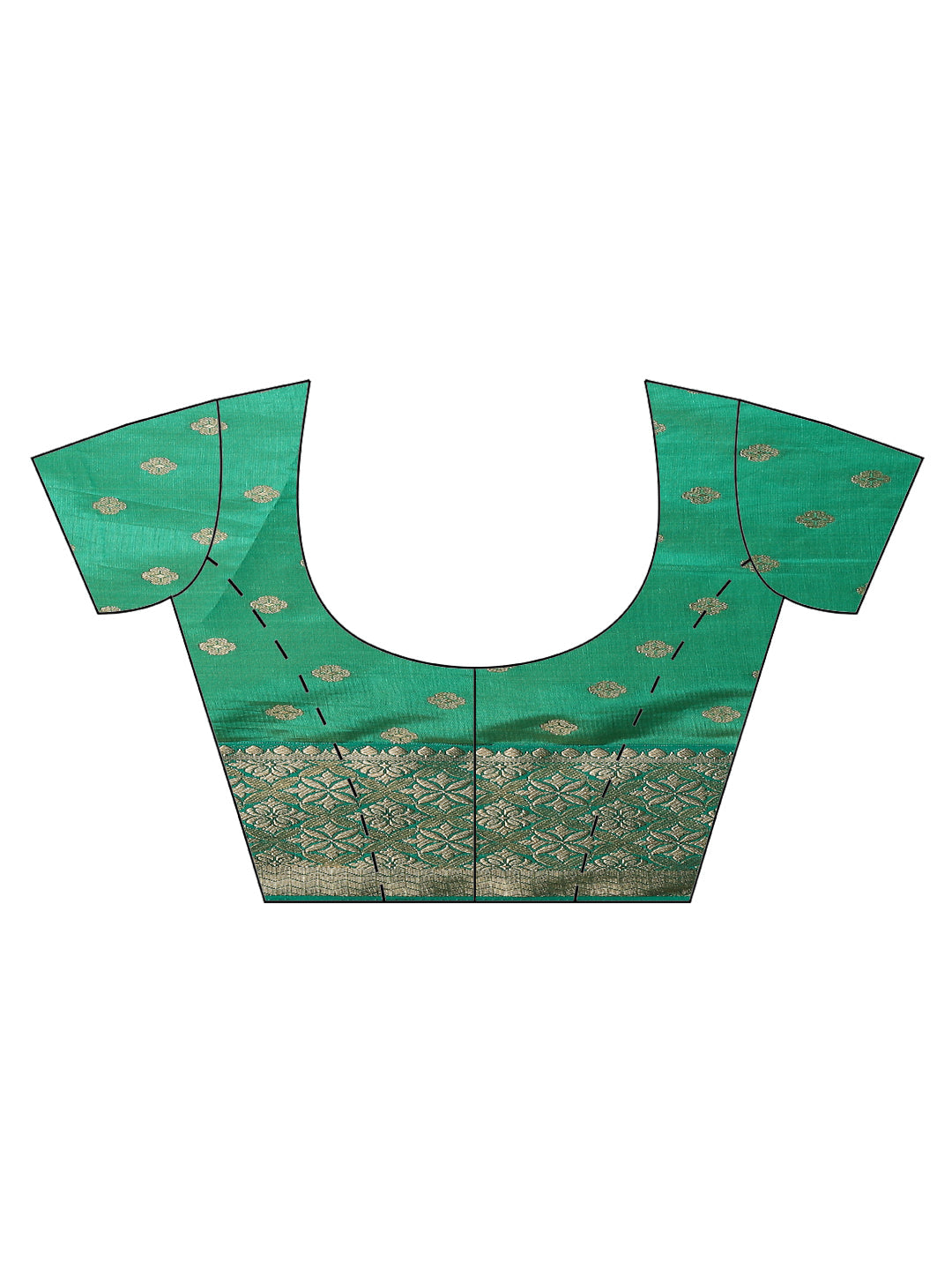 Zari Border Booti Handloom Woven Saree