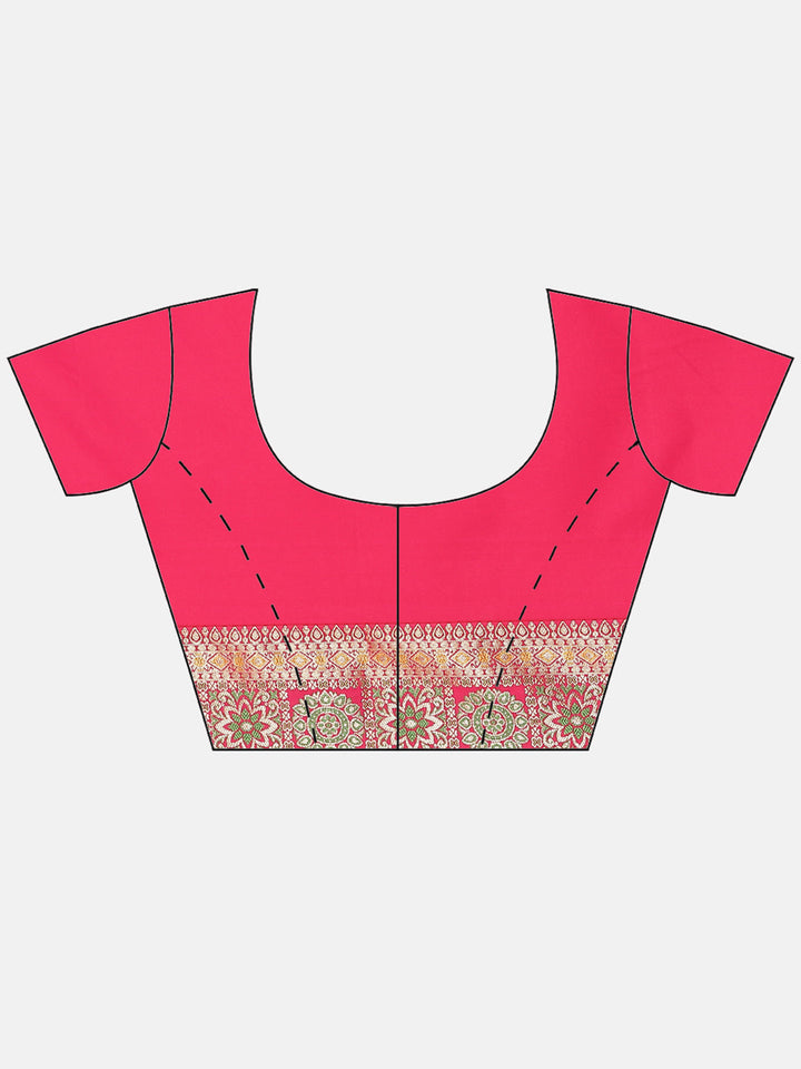 Art Handloom Saree with Zari Border Booti