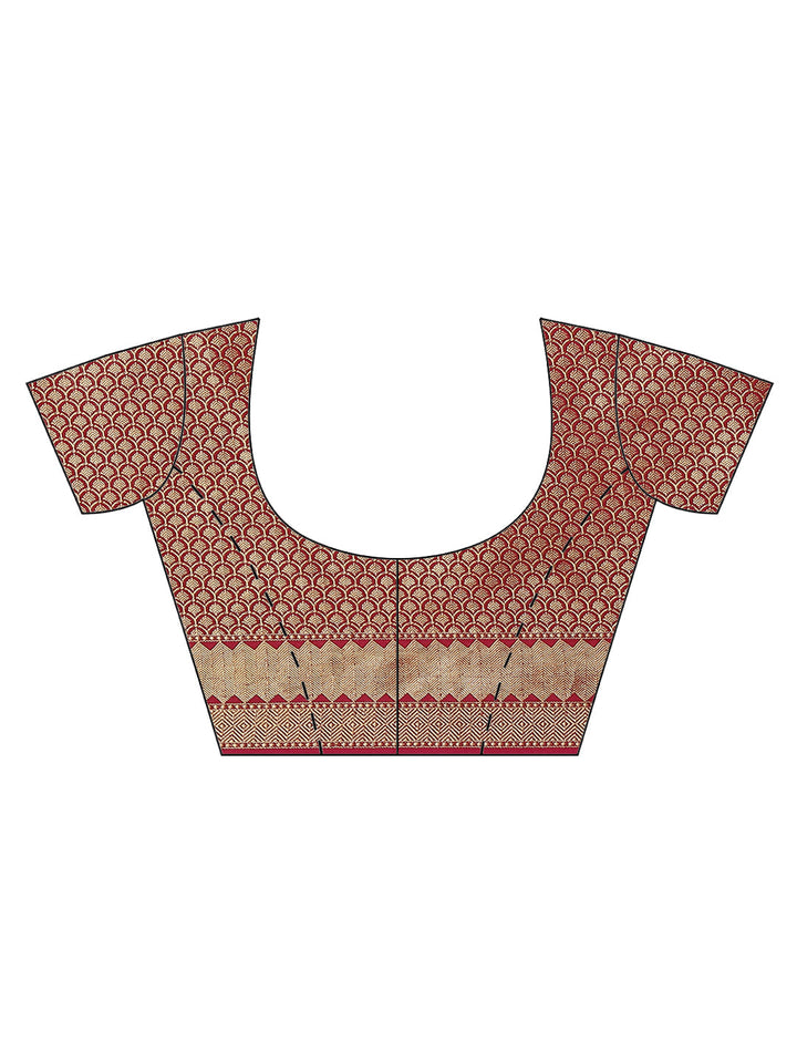 Zari Jaal Cotton Woven Saree