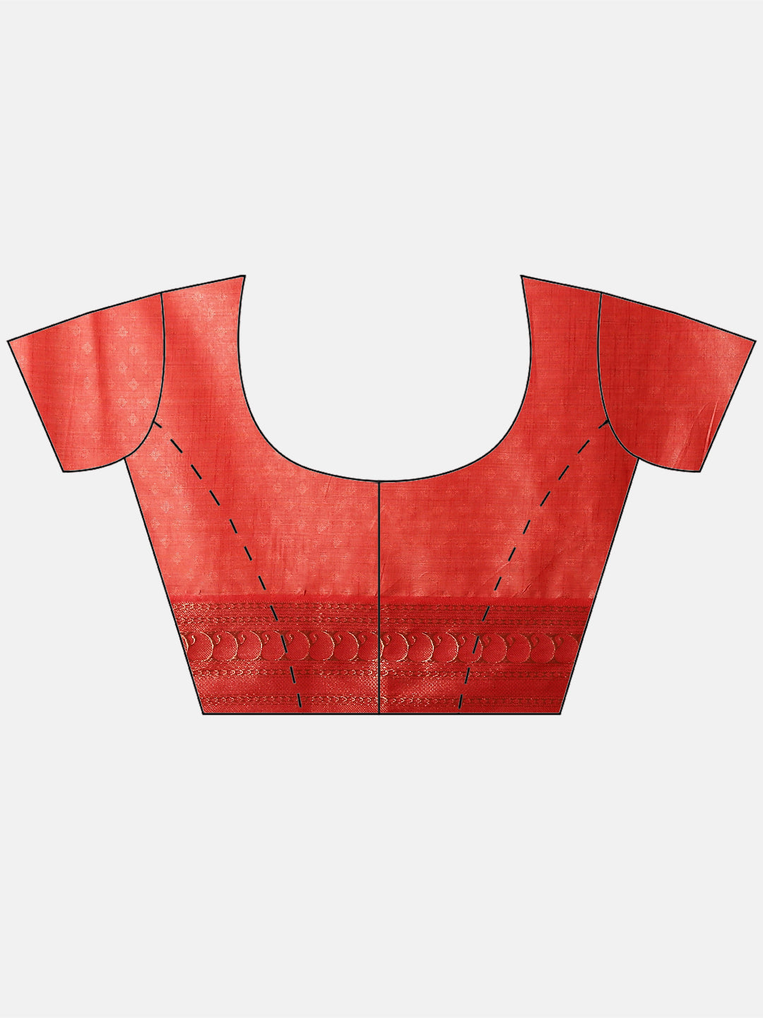 Zari Border Booti Tussar Woven Saree