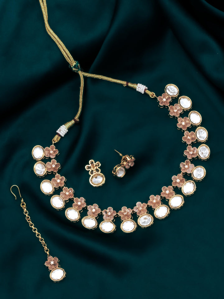 Kundan Necklace Set With Earrings