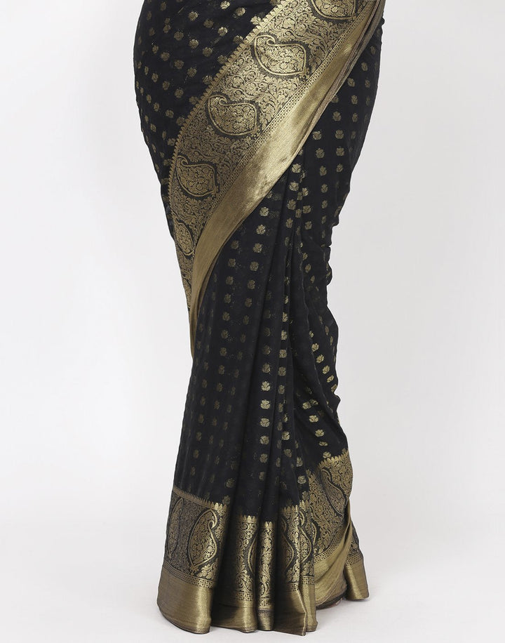 Red Art Chiffon Saree