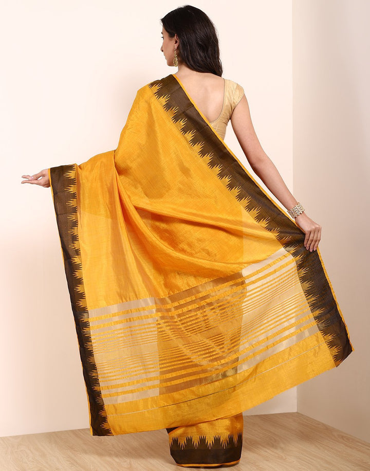 Mustard Art Handloom Saree