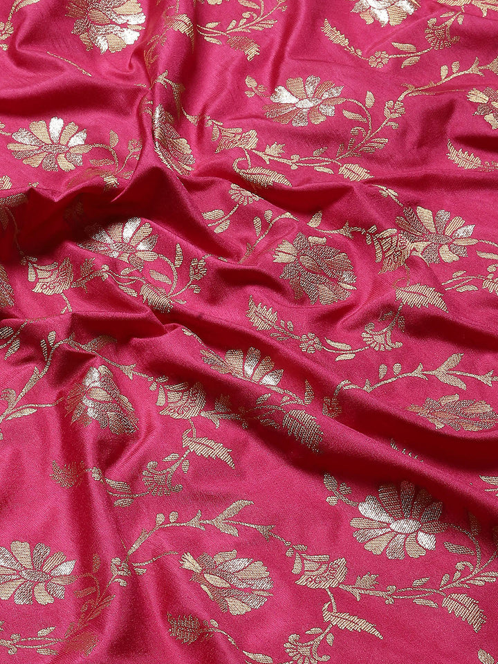 Floral Zari Border Handloom Woven Saree