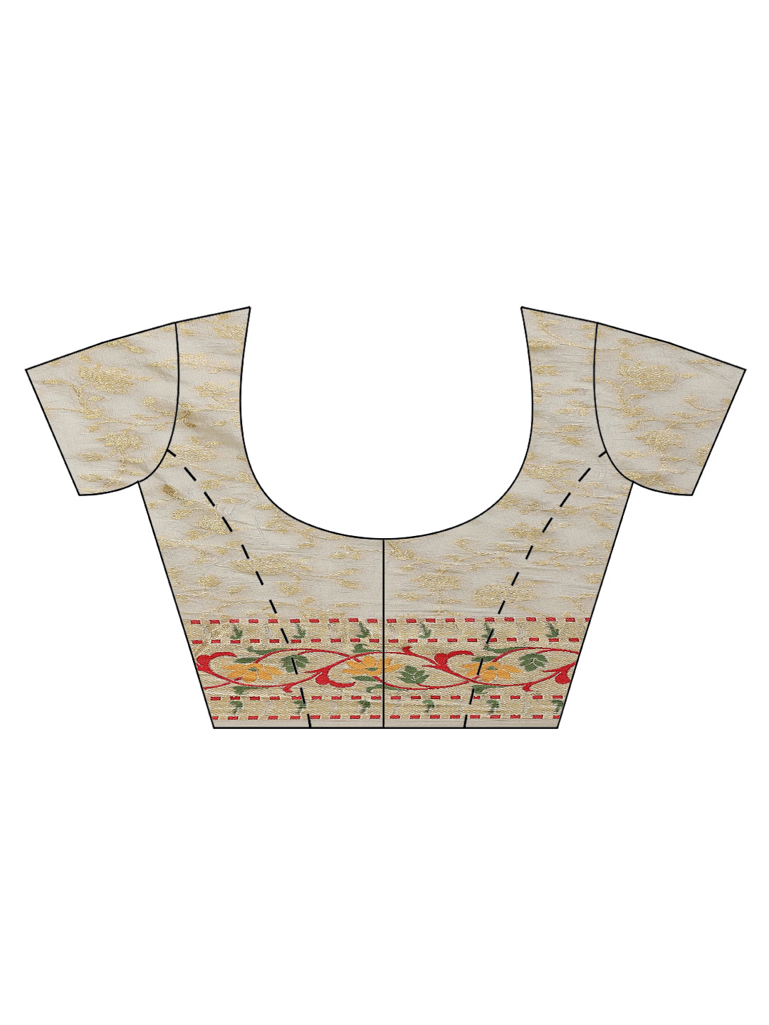 Brocade Zari Jaal Handloom Woven Saree