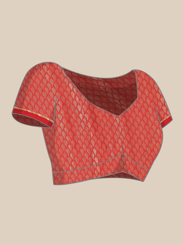 Brocade Zari Jaal Georgette Woven Saree