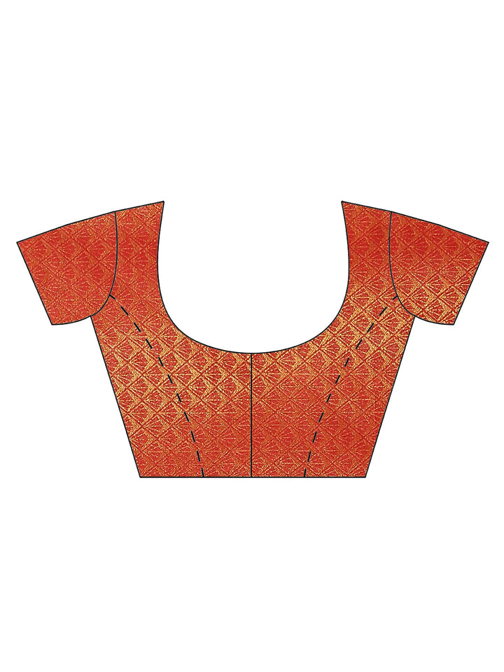 Brocade Zari Jaal Handloom Woven Saree