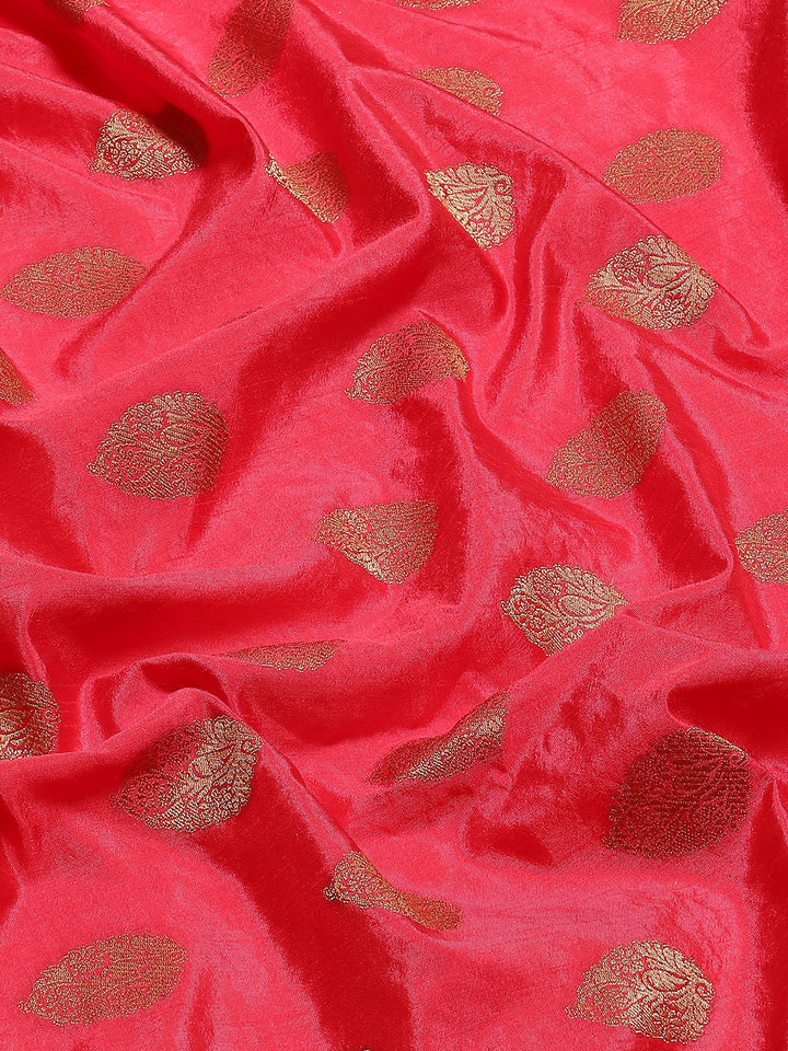 Zari Border Booti Handloom Woven Saree