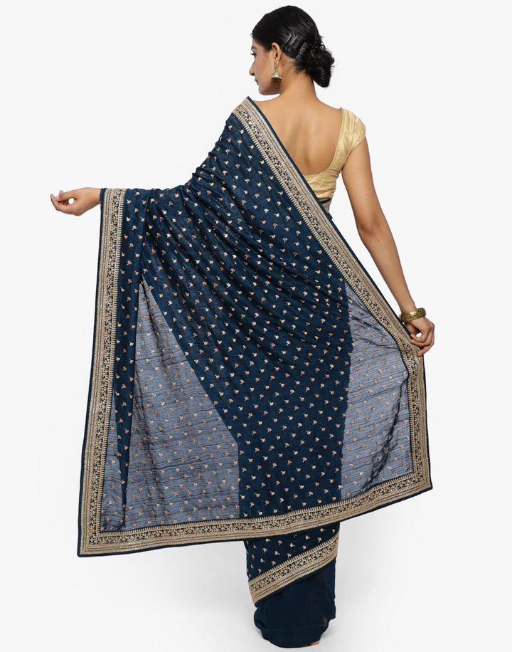 Dupi Silk Saree With Swaroski