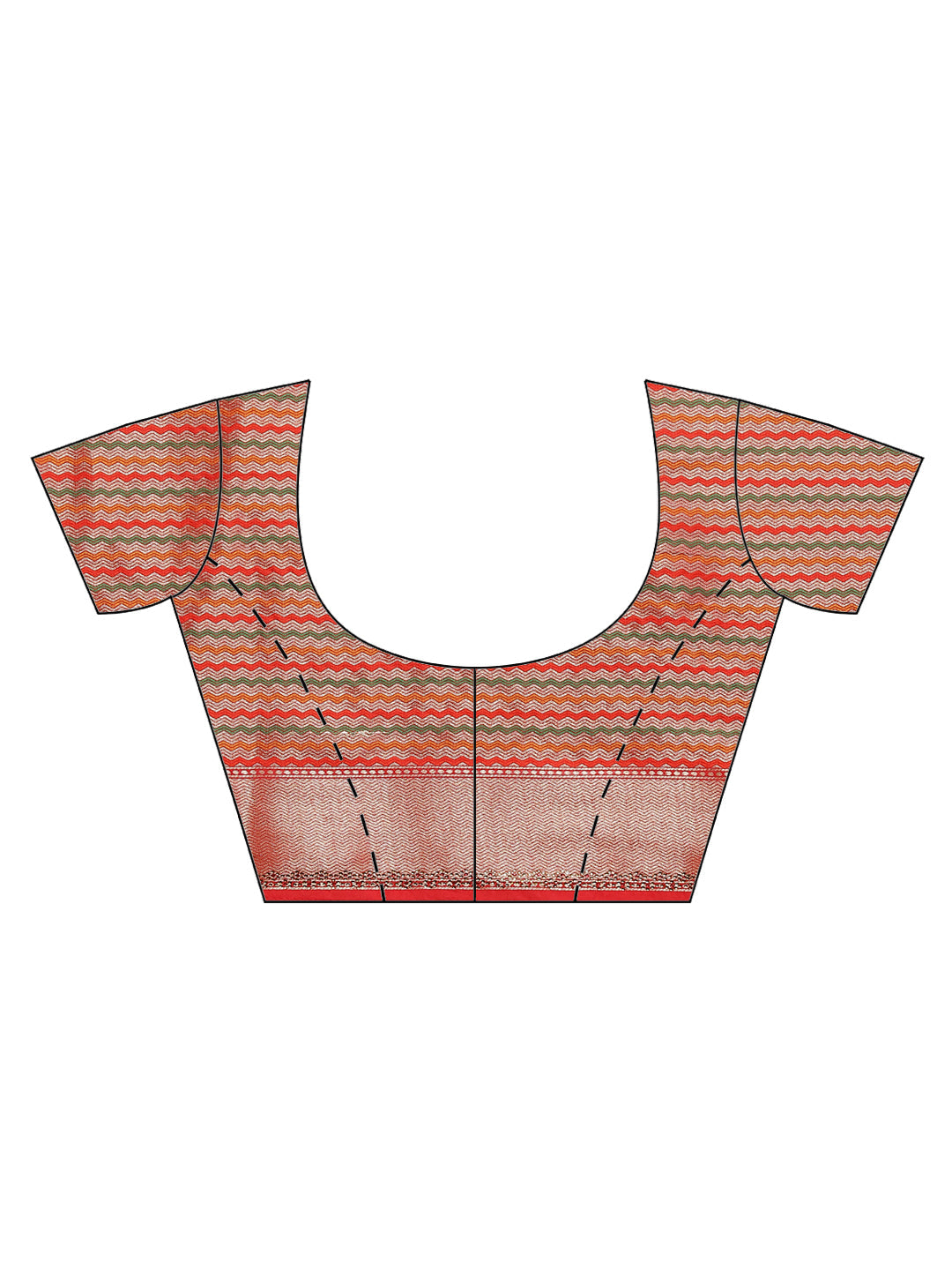 Zig Zag Banarasi Embroidered Saree