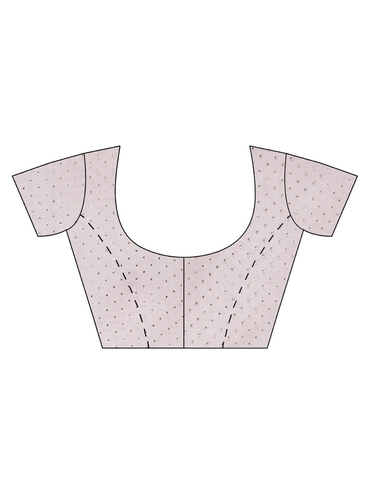 Stone Embroided Tissue Saree