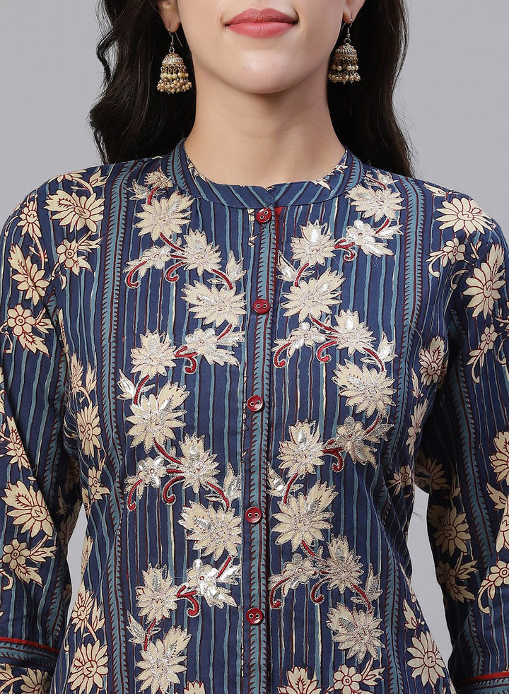 Embroidered Cotton Kurti