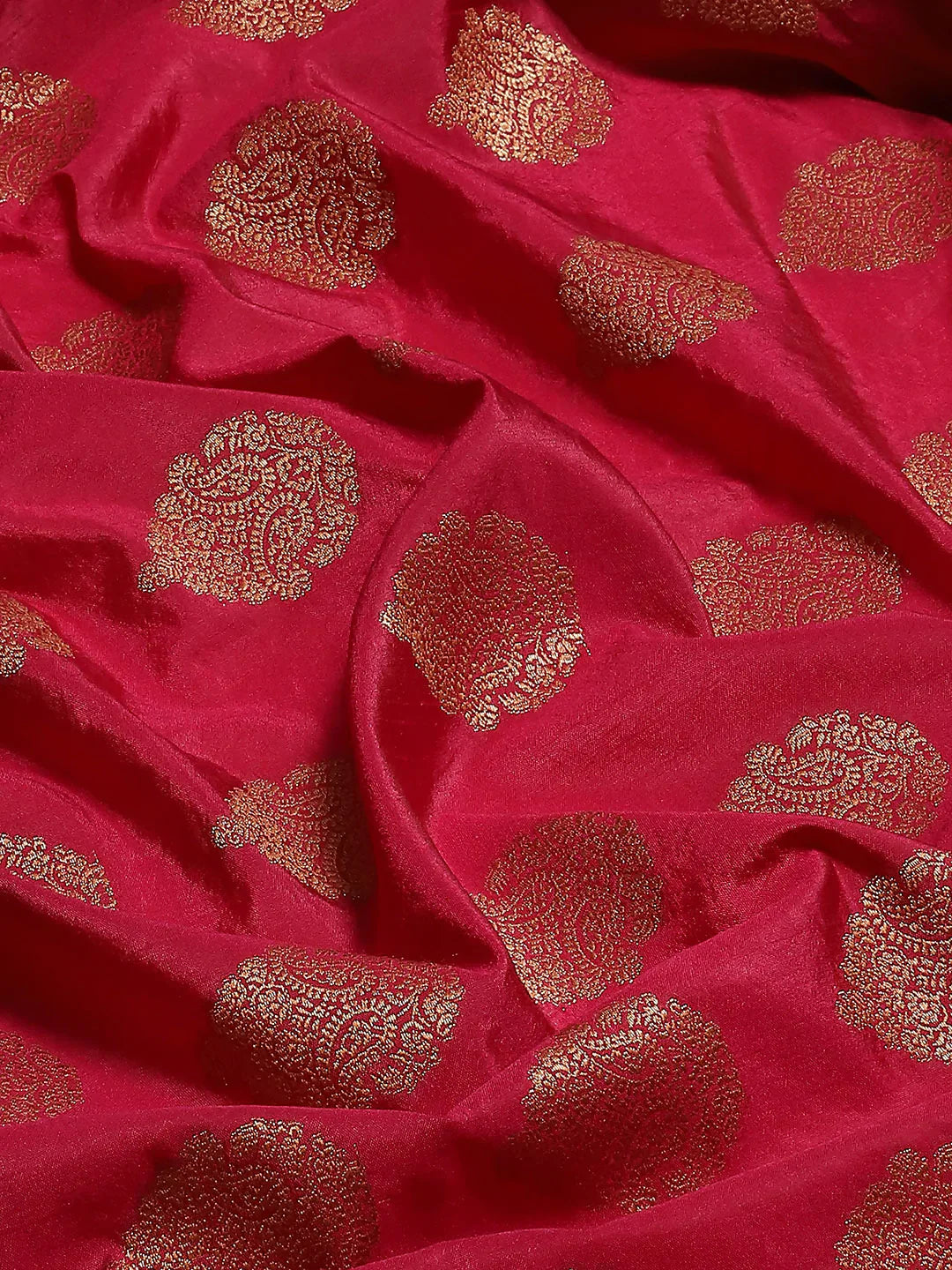 Zari Border Booti Handloom Woven Saree