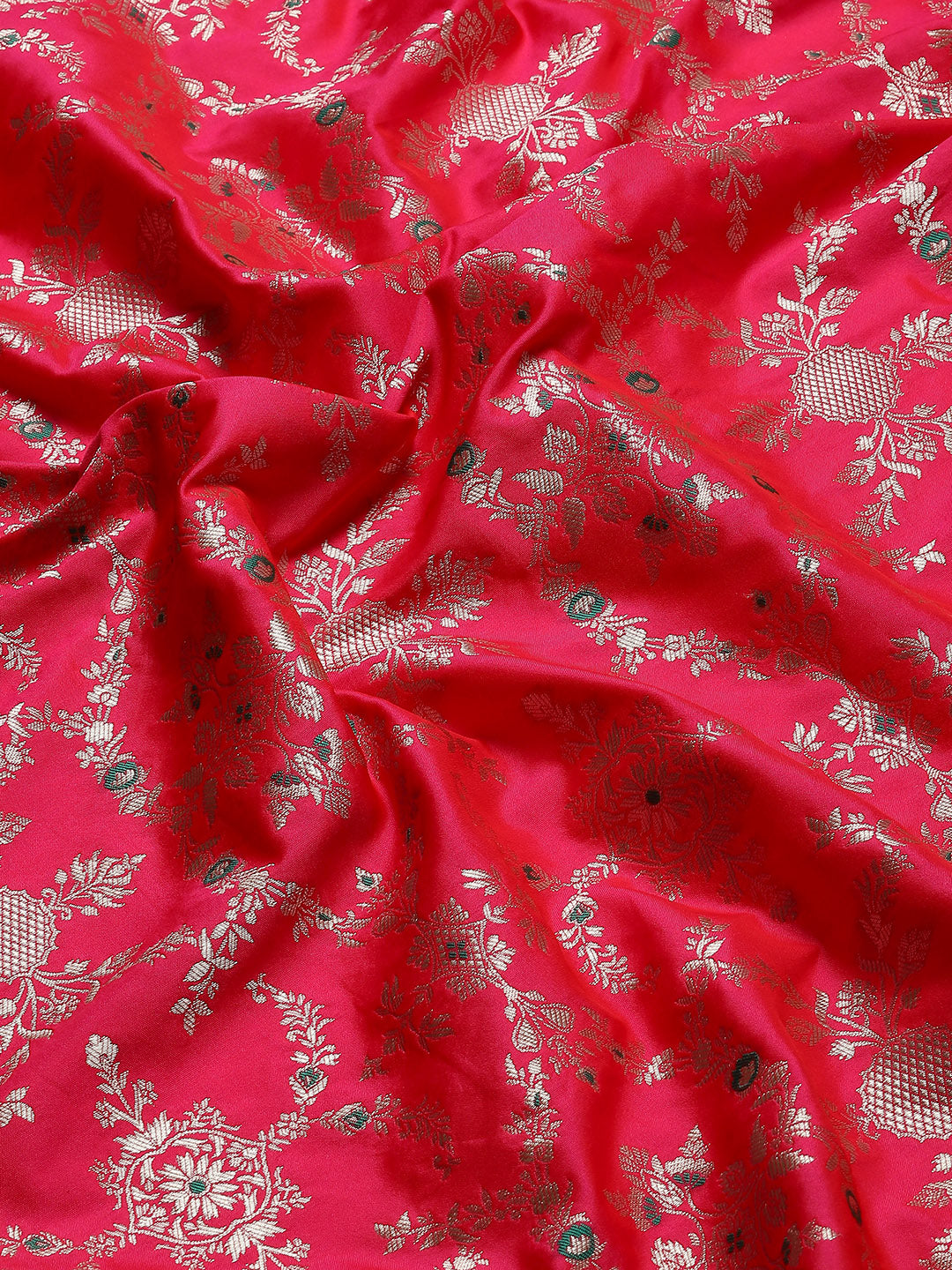 Zari Jaal Woven Art Silk Banarsi Saree