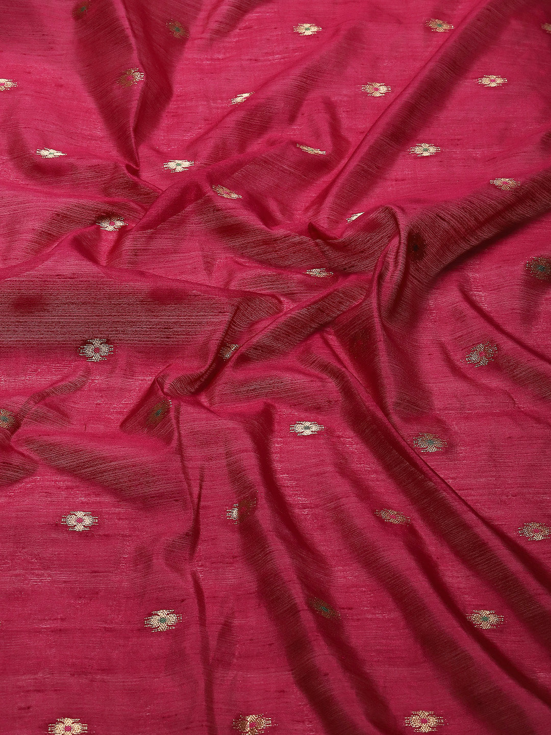 Zari Border Booti Woven Handloom Saree