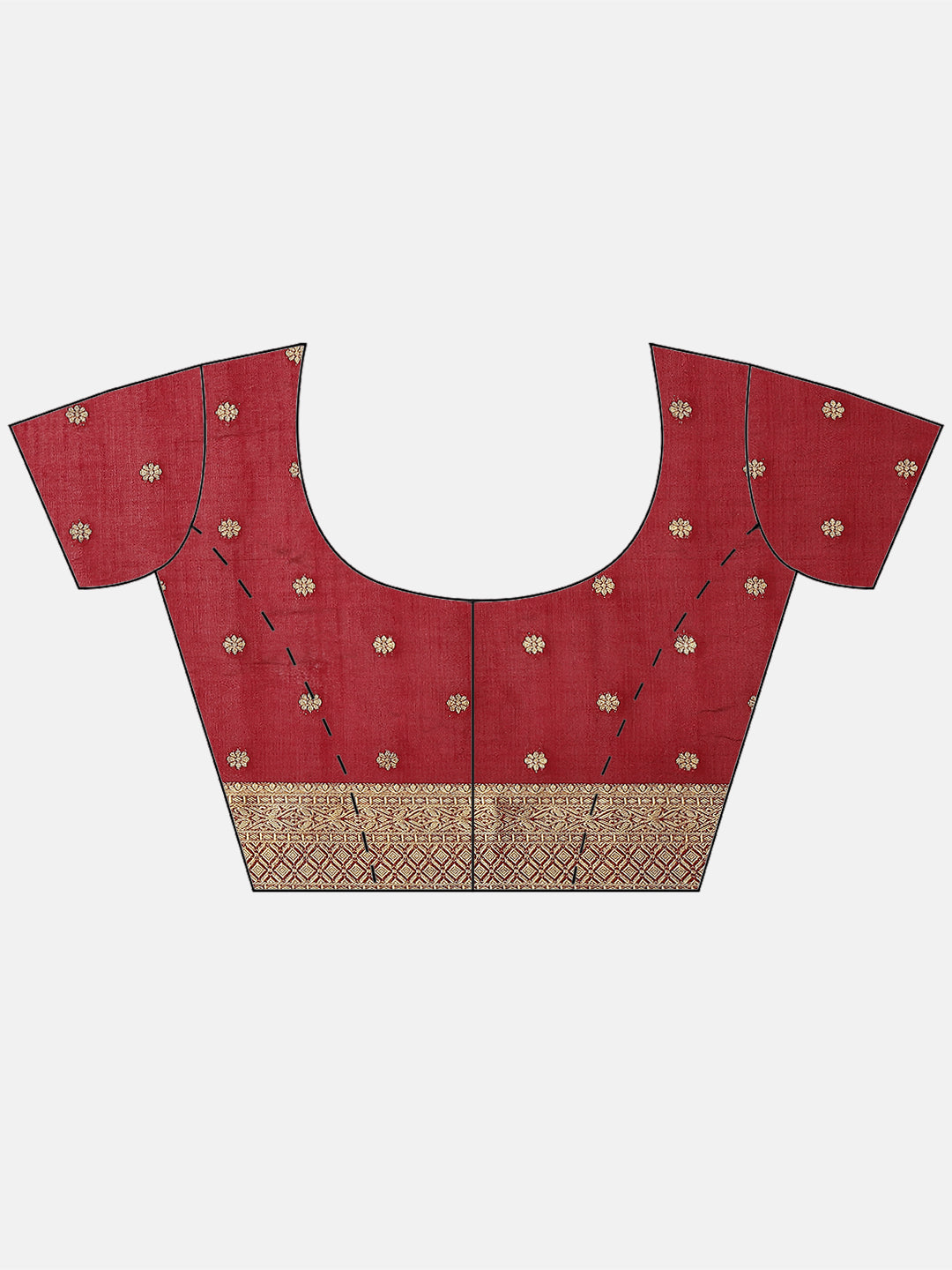 Plain Zari Border Handloom Woven Saree