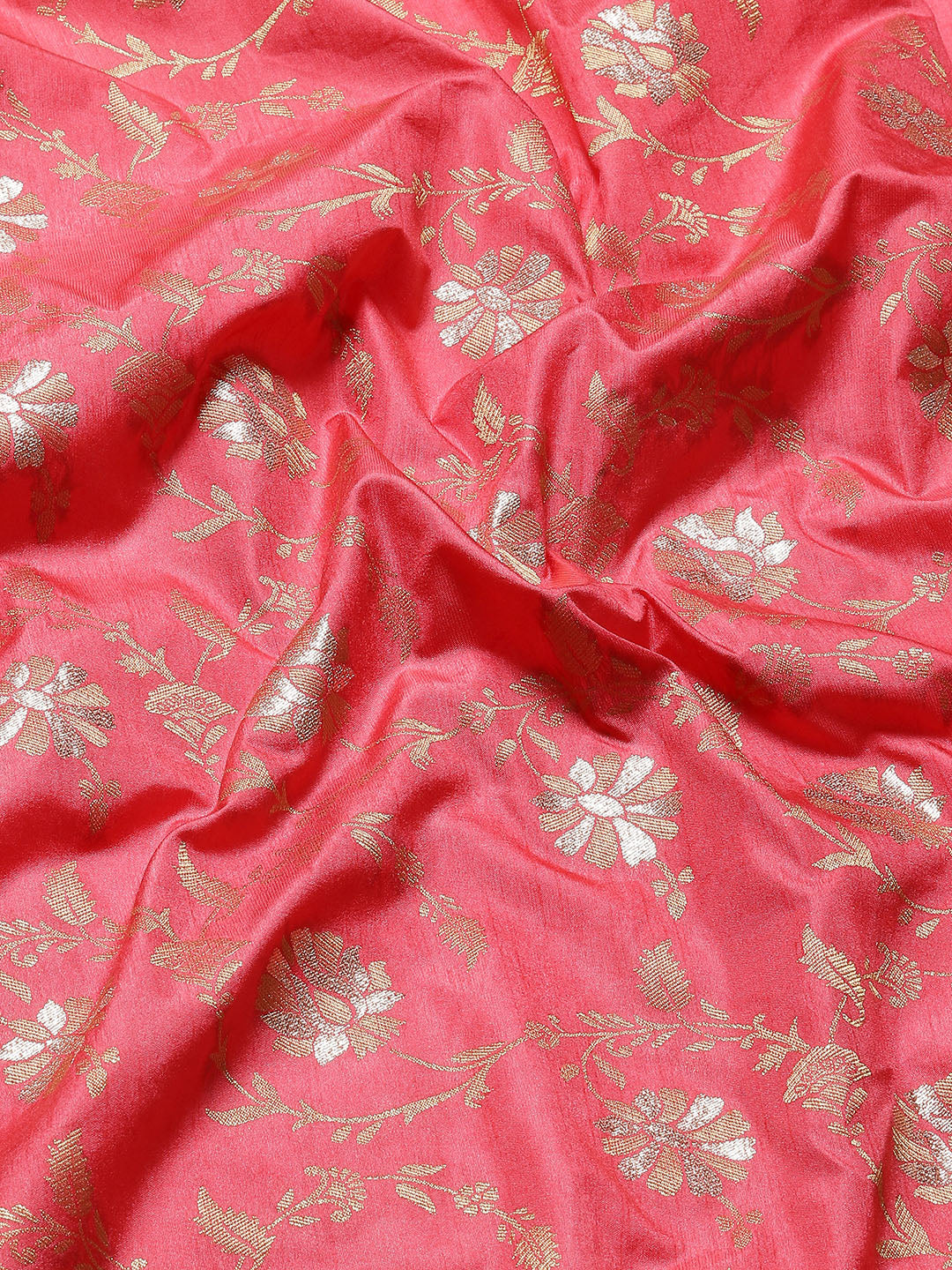 Floral Zari Border Handloom Woven Saree