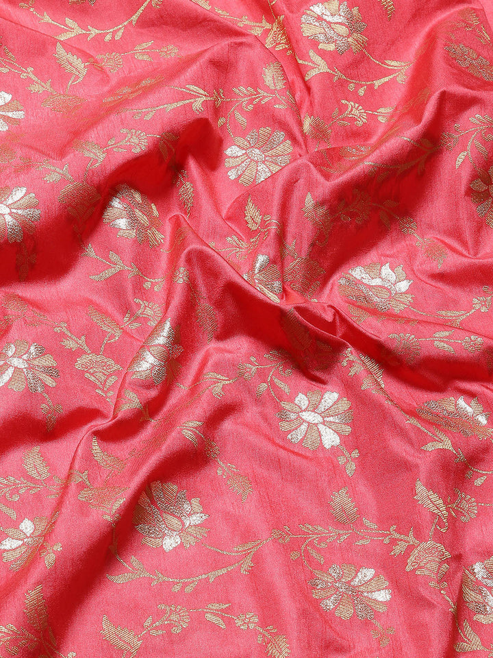Floral Zari Border Handloom Woven Saree