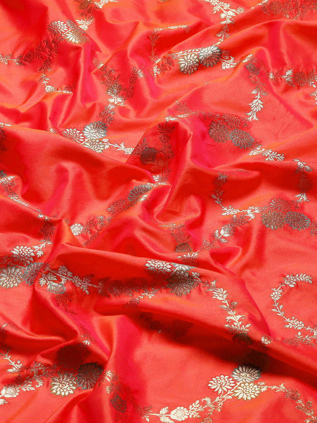 Zari Jaal Woven Art Silk Banarsi Saree