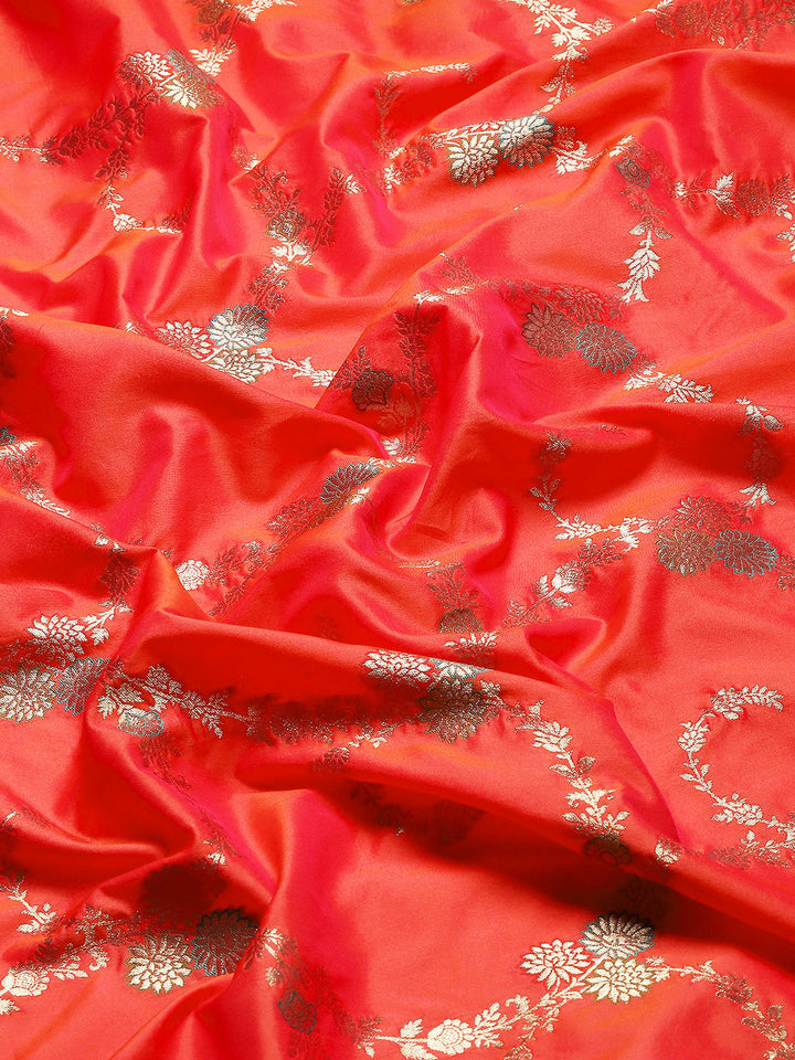 Zari Jaal Woven Art Silk Banarsi Saree