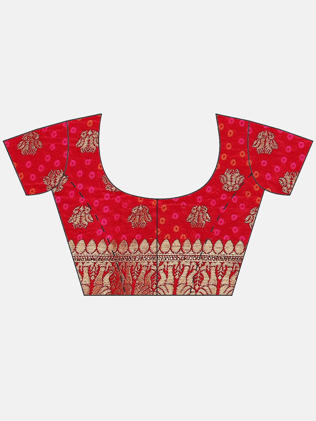 Bandhej Banarasi Woven Saree